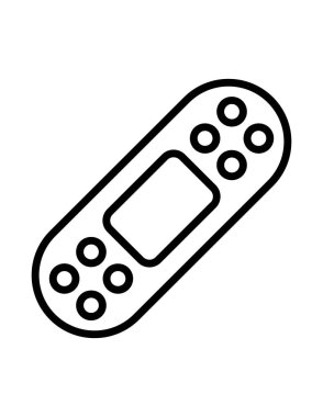 tıbbi bandaj ikonu vektör çizimi