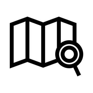 küresel harita web simgesi. Vektör illüstrasyonu 