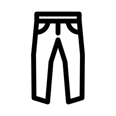 pantalon web simgesi, vektör illüstrasyonu 