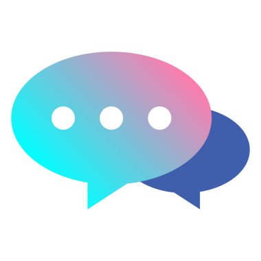 konuşma balonu simgesi, vektör illüstrasyonu