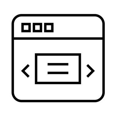 Seo çizgi simgesinin vektör illüstrasyonu