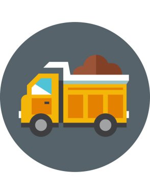 taşıma ve lojistik renkli vektör simgesi.