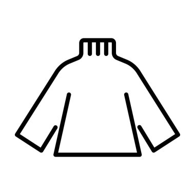 Jumper düz simge vektör çizimi