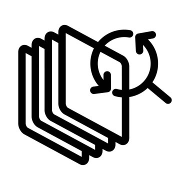 Yenilenen simgenin vektör illüstrasyonu