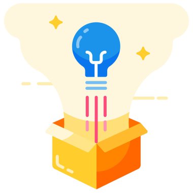 Simge tasarımı ile fikir kavramı, vektör illüstrasyonu 10 eps grafik.