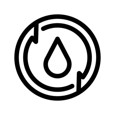 su simgesi, vektör illüstrasyonu 