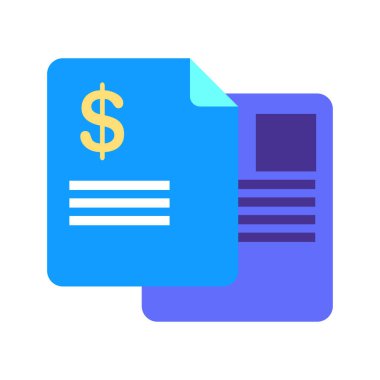 belge simgesi vektör illüstrasyonu