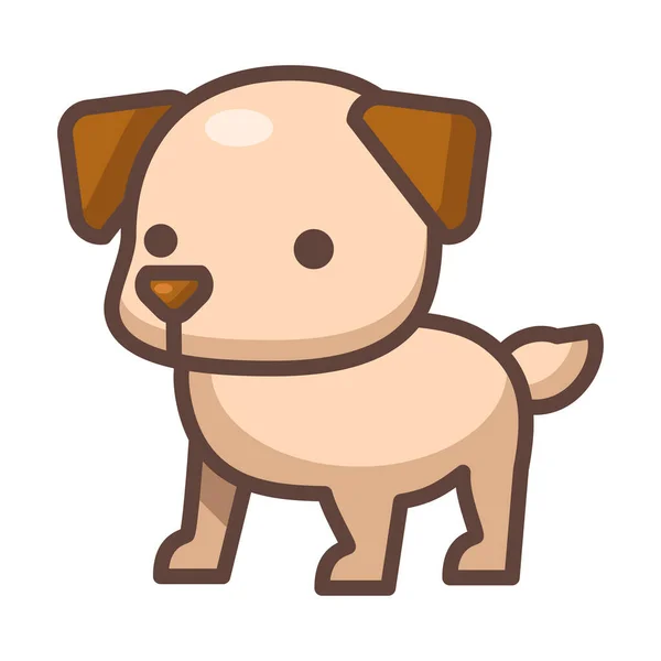 Perro Icono Vector Ilustración — Vector de stock