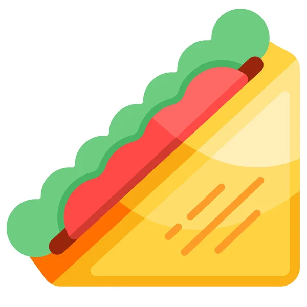 Sandwich Icoon Vectorillustratie — Stockvector