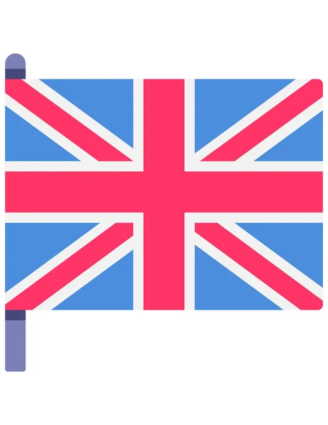 Illustration Vectorielle Drapeau Britannique — Image vectorielle