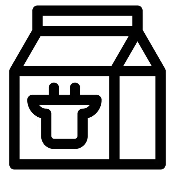 Иконка Молока Векторная Иллюстрация — стоковый вектор