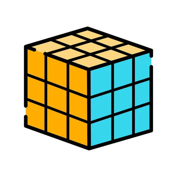 Ícone Web Cubo Ilustração Vetorial — Vetor de Stock