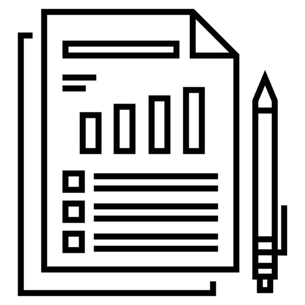 Closeup Document Vector Icon — 스톡 벡터