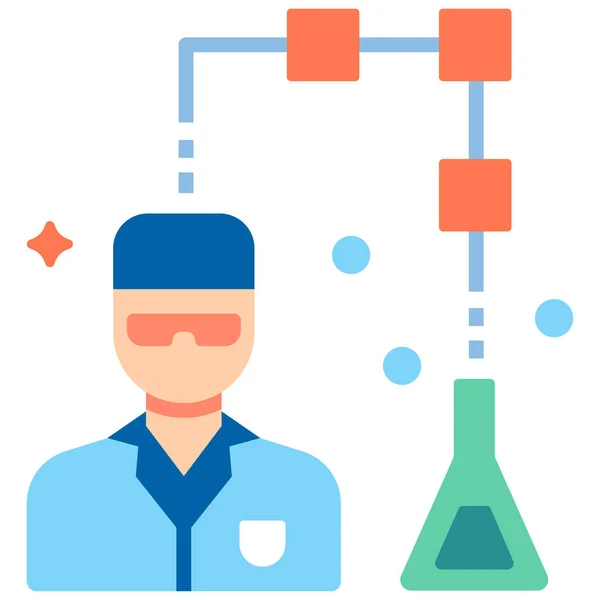 Ilustração Vetorial Cientista — Vetor de Stock