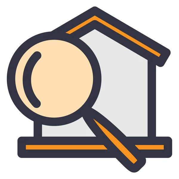 Icono Búsqueda Ilustración Vectorial — Vector de stock