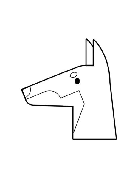 Кінь Силует Значок Векторна Ілюстрація Графічний Дизайн — стоковий вектор