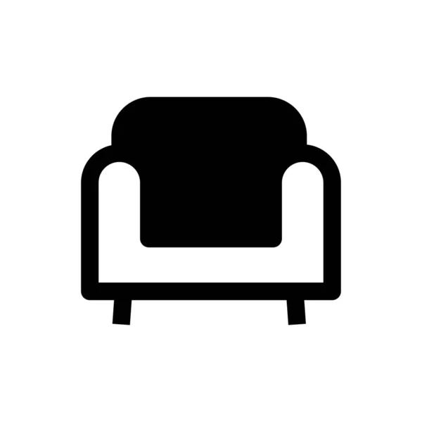 Sessel Symbol Vektorillustration — Stockvektor