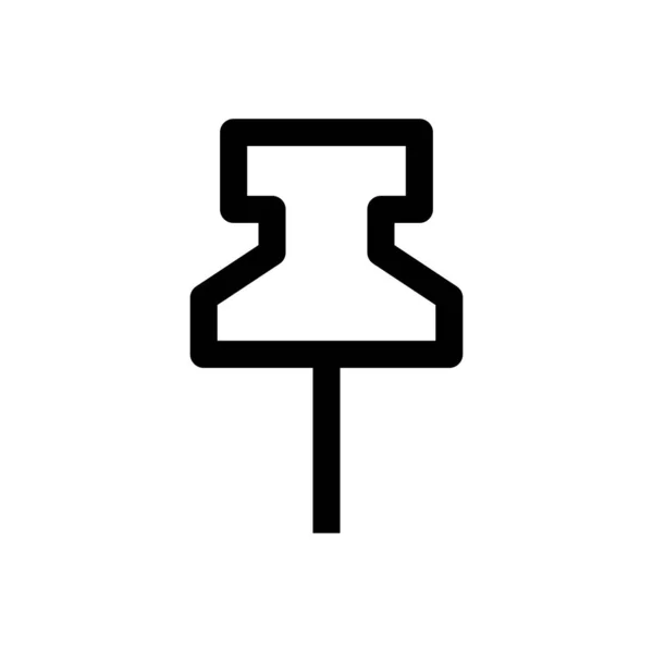 Значок Вектора Линии Толчка — стоковый вектор