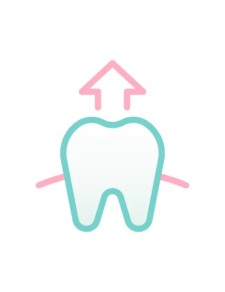 Zahn Symbol Vektor Illustration — Stockvektor