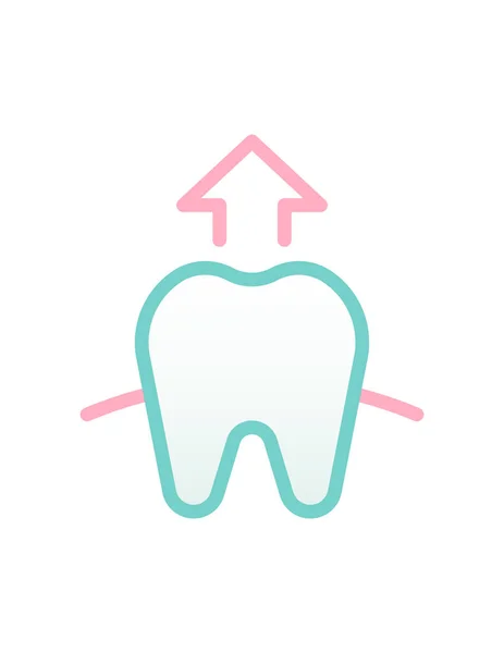 Ícone Dente Ilustração Vetorial —  Vetores de Stock