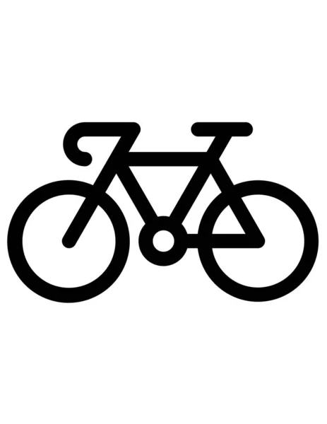 Kerékpár Web Ikon Vektorillusztráció — Stock Vector
