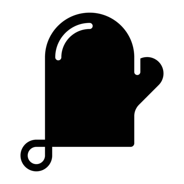 Fäustlinge Flache Symbol Vektor Illustration — Stockvektor