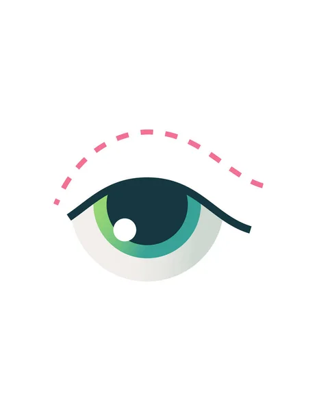 Icono Del Ojo Ilustración Vectorial — Vector de stock