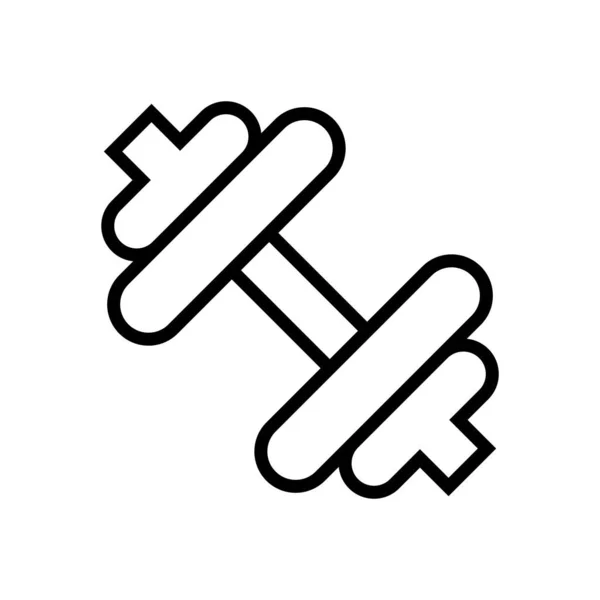 Hantelwebsymbol Vektorillustration — Stockvektor