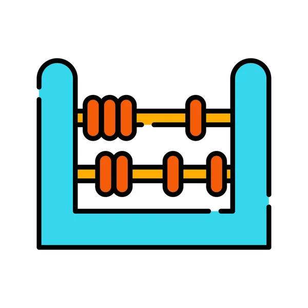 Abacus Icon Vector Illustration — Stock Vector