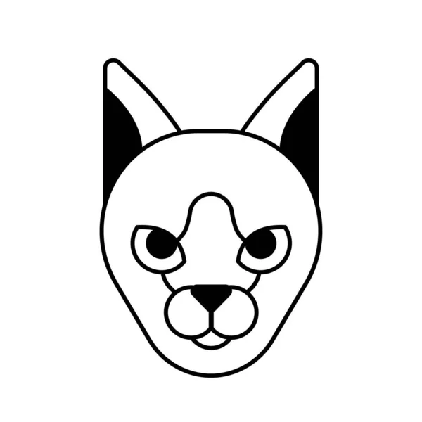 Icona Del Gatto Illustrazione Vettoriale — Vettoriale Stock