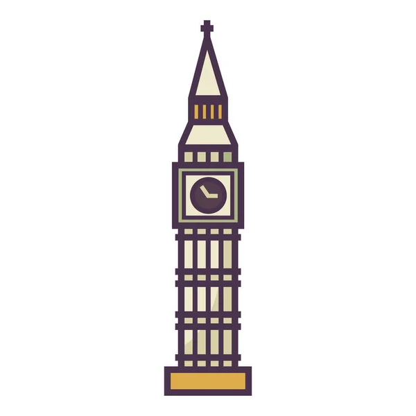 Torre Londres Com Grande Ben Reino Unido —  Vetores de Stock
