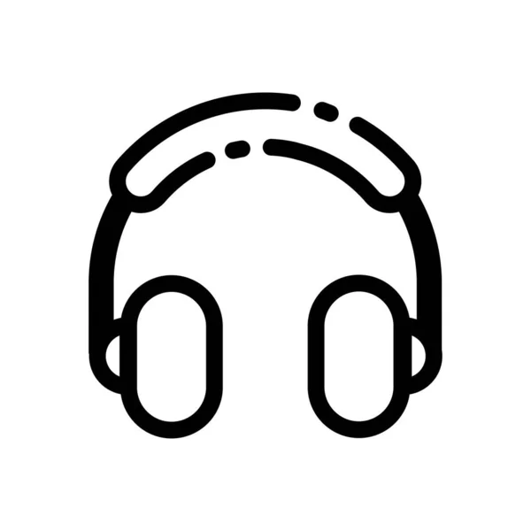 Auriculares Icono Web Ilustración Vectorial — Vector de stock