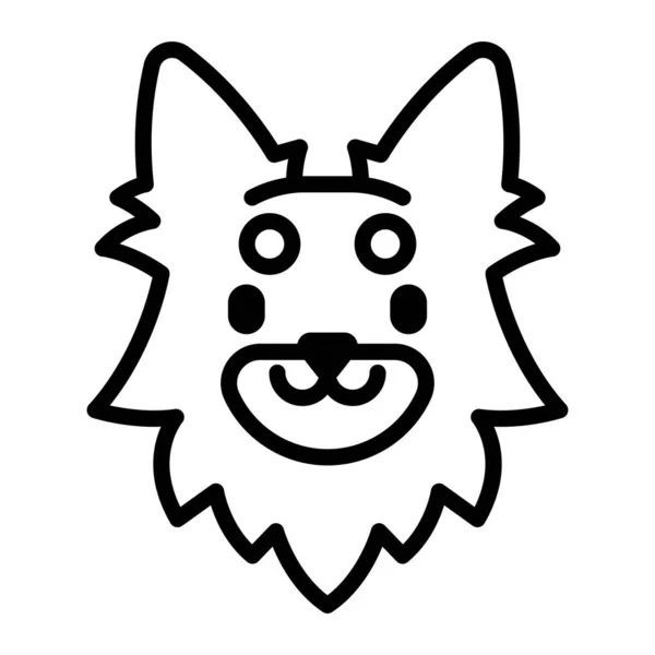 Cute Cat Face Vector Illustration — 스톡 벡터