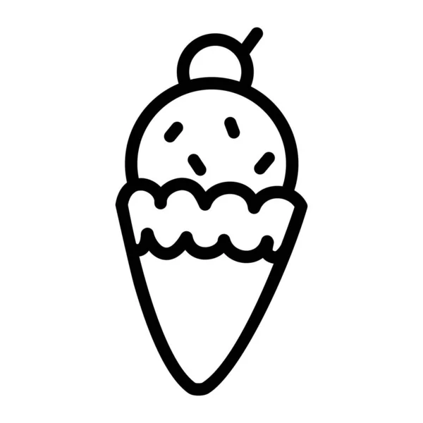 Icono Helado Vector Ilustración — Vector de stock