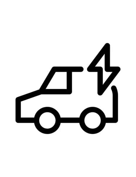 Truck Lijn Vector Pictogram — Stockvector