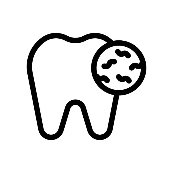 歯フラットアイコンベクトルイラスト — ストックベクタ