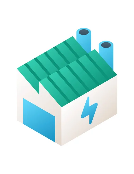 Illustration Vectorielle Une Boîte Avec Une Batterie — Image vectorielle