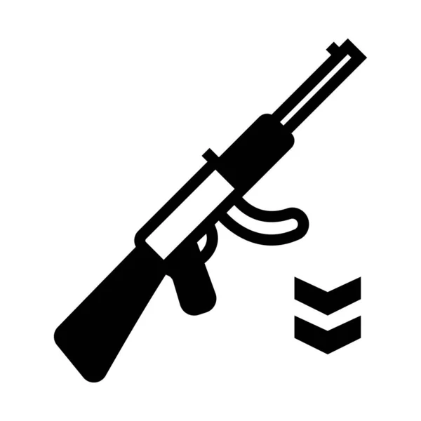 Gun Web Icon Vektorillustration — Stockvektor