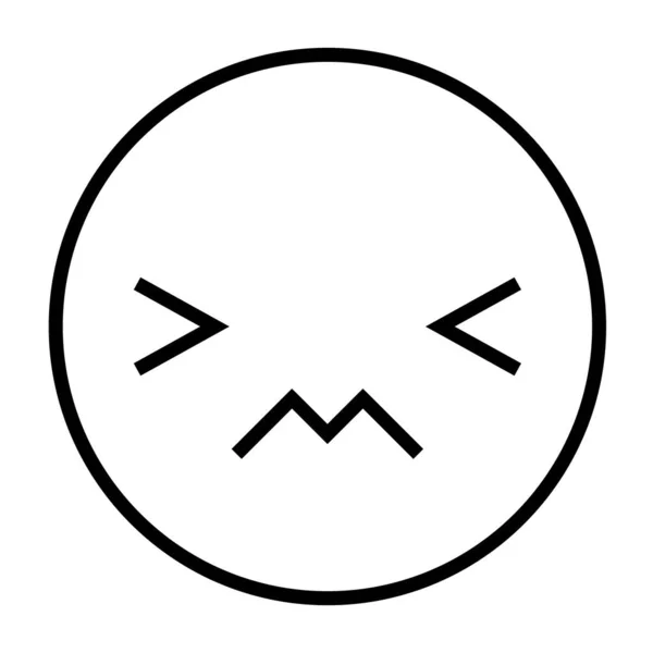 Návrh Ikony Výrazu Smutné Tváře Vektorové Ilustrace — Stockový vektor