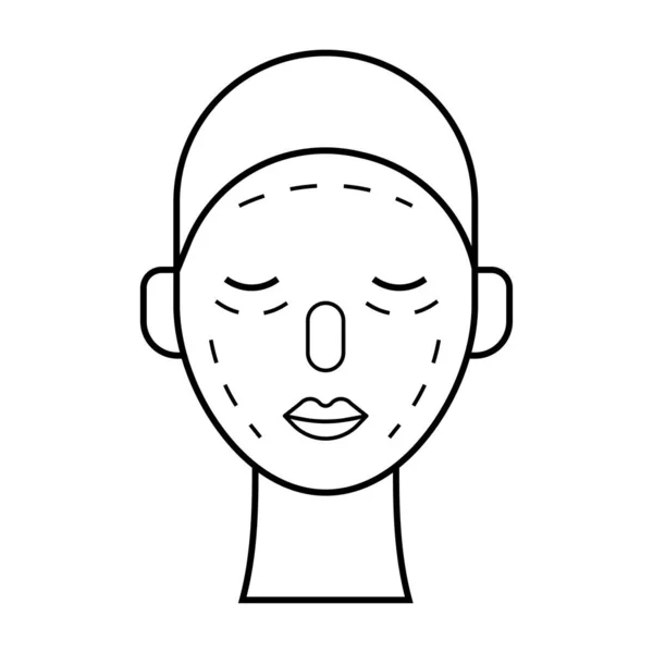 Avatar Mann Gesicht Symbol Vektor Illustration Design — Stockvektor