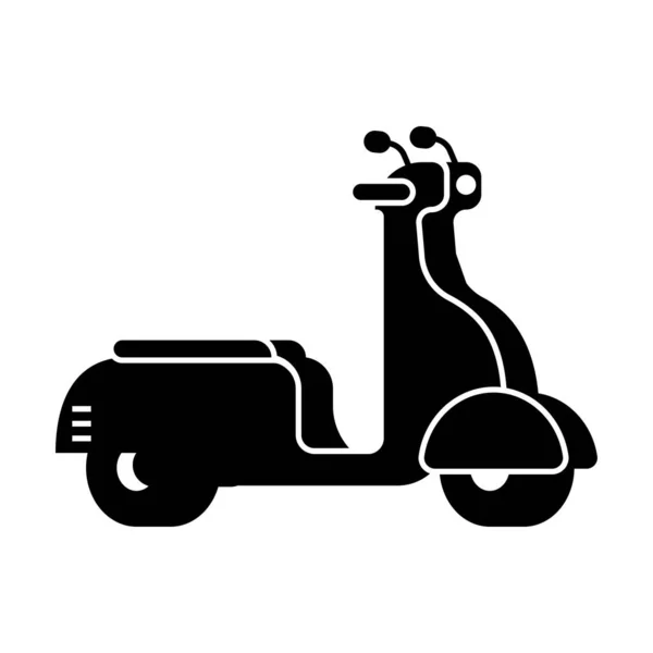 Scooter Sur Fond Blanc — Image vectorielle