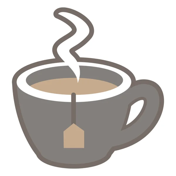 Vektorová Ilustrace Ikony Kávy — Stockový vektor