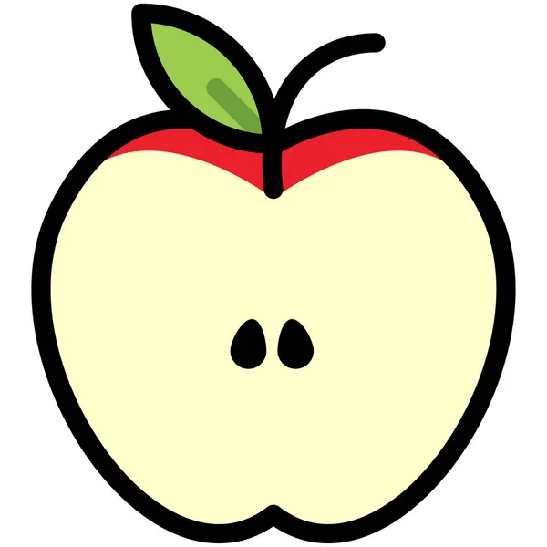 Vektor Illustration Äpple — Stock vektor
