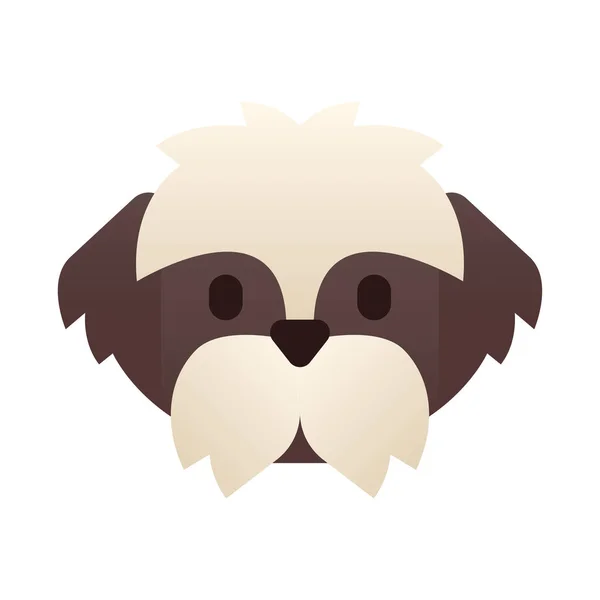 Perro Icono Plano Vector Ilustración — Vector de stock