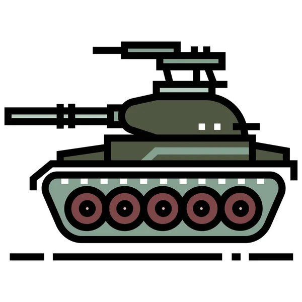 Vector Illustration Tank — Stock Vector