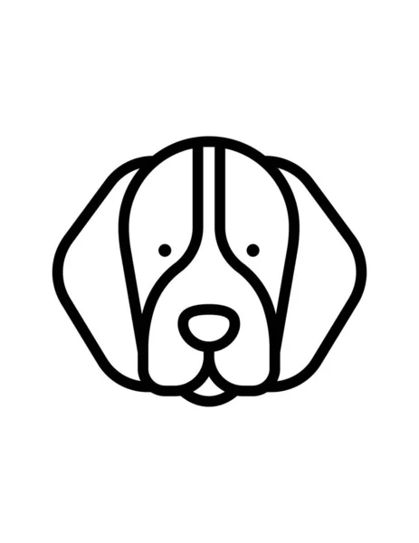 Chien Icône Illustration Vectorielle — Image vectorielle