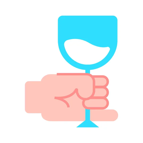 Şarap Web Simgesi Vektör Illüstrasyonu — Stok Vektör