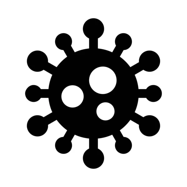 Virus Symbol Platt Ikon Vektor Illustration — Stock vektor