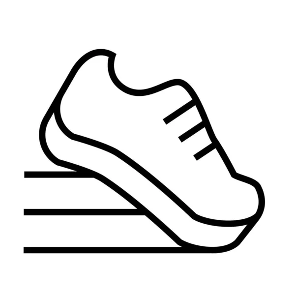 Ilustração Vetorial Ícone Sapatos Esportivos Modernos — Vetor de Stock