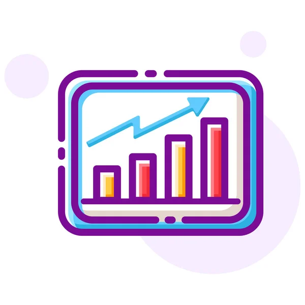 Zilustrowanie Wektora Graficznego Wzrostu — Wektor stockowy